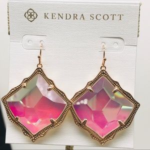 Kendra Scott Kristen Dichroic Glass RG earrings